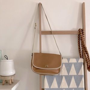 Vintage Tan Coach Bag Satchel Purse